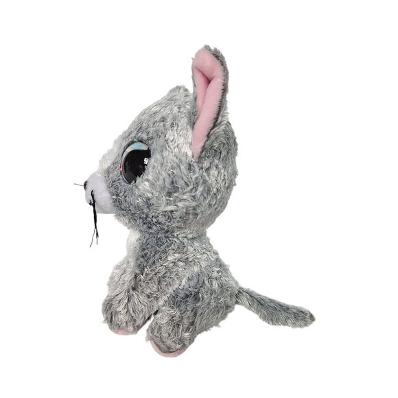 Lumo Stars Katti Grey Cat Plush Toy Big Blue Eyes Stuffed Animal 2018 7" - Picture 4 of 5